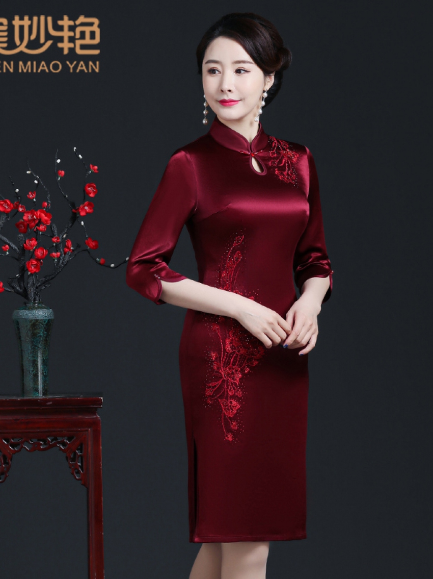 69260宴會(huì)婚禮旗袍裙